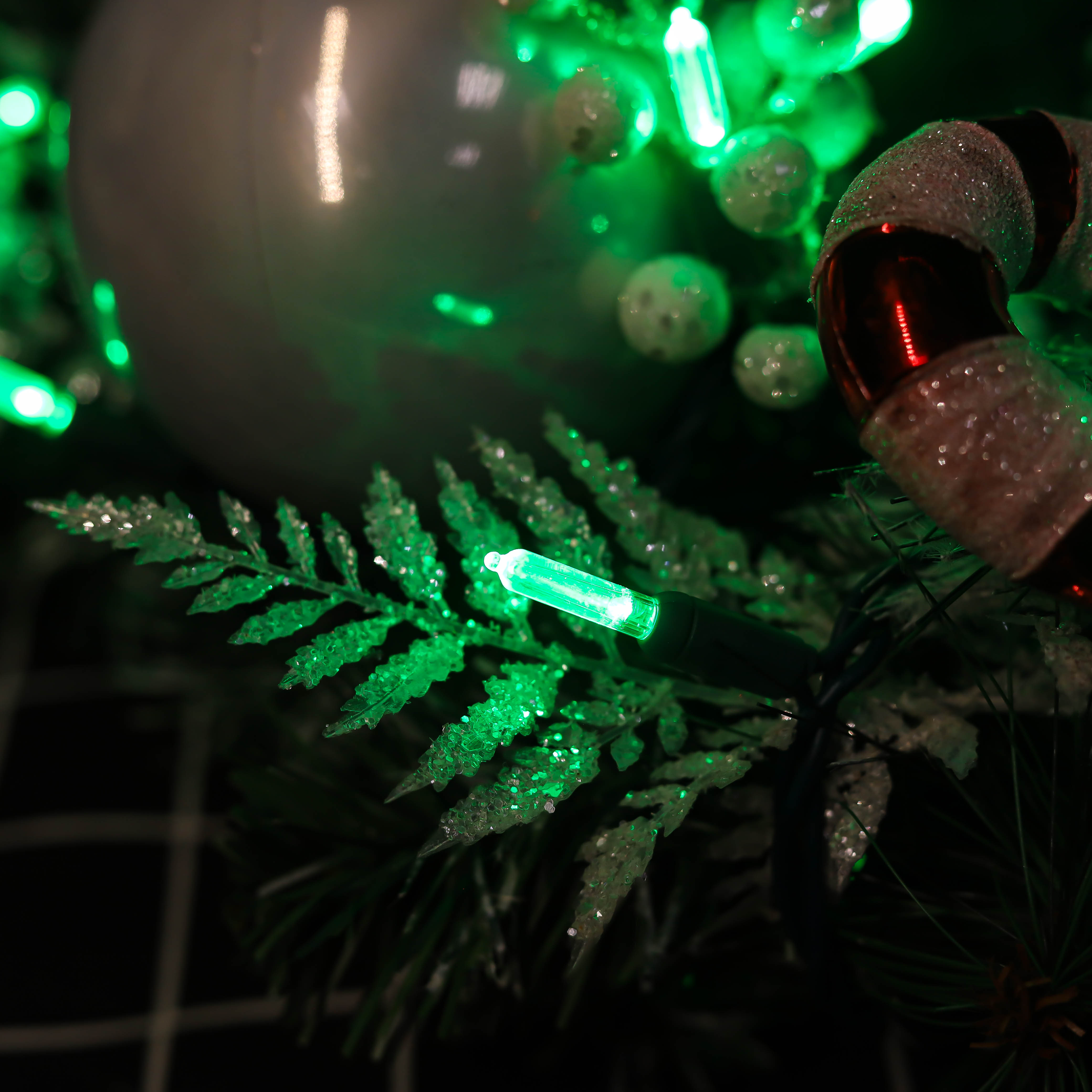 UL T5 luces de cuerda LED de Navidad verde