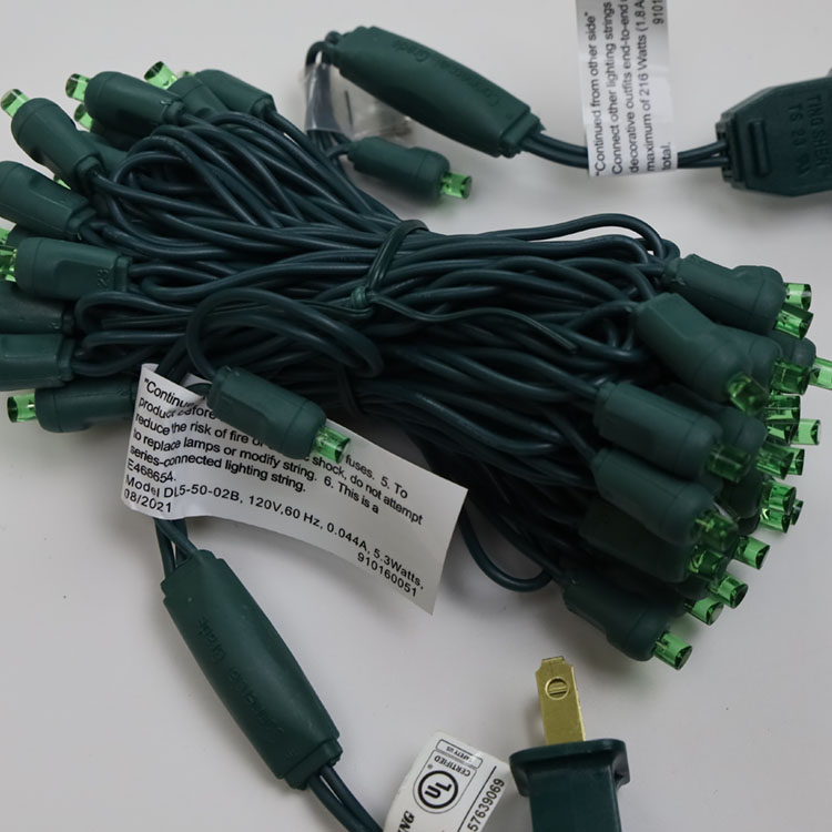 la mini secuencia granangular de 5MM LED enciende la luz verde del LED para la UL de la decoración de la Navidad certificada