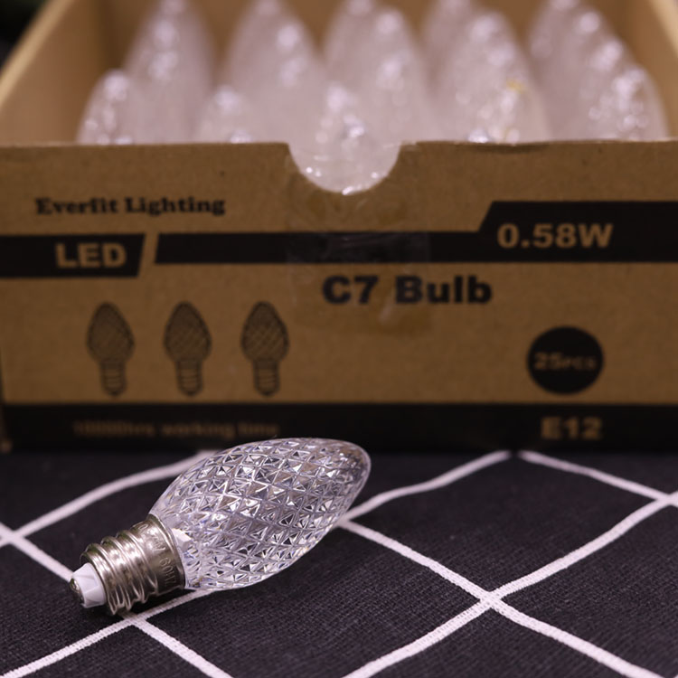 Bombillas LED de repuesto C7 de color blanco frío y nocturno