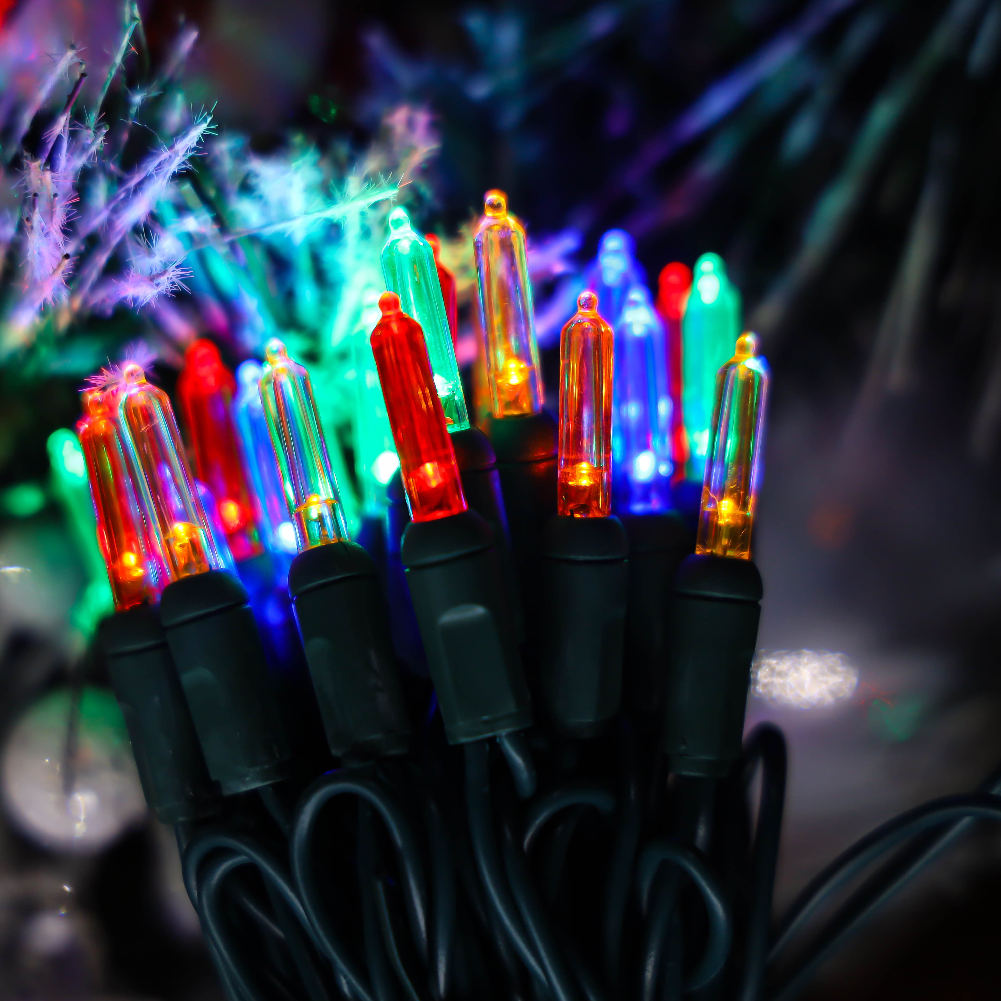 La secuencia multi de las luces de la Navidad de la UL T5 LED enciende la prenda impermeable determinada de la luz del alambre verde al aire libre