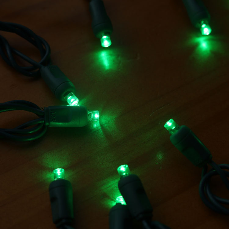 la mini secuencia granangular de 5MM LED enciende la luz verde del LED para la UL de la decoración de la Navidad certificada