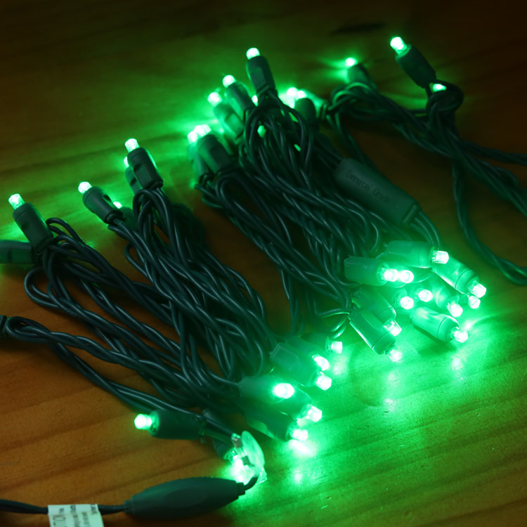 la mini secuencia granangular de 5MM LED enciende la luz verde del LED para la UL de la decoración de la Navidad certificada
