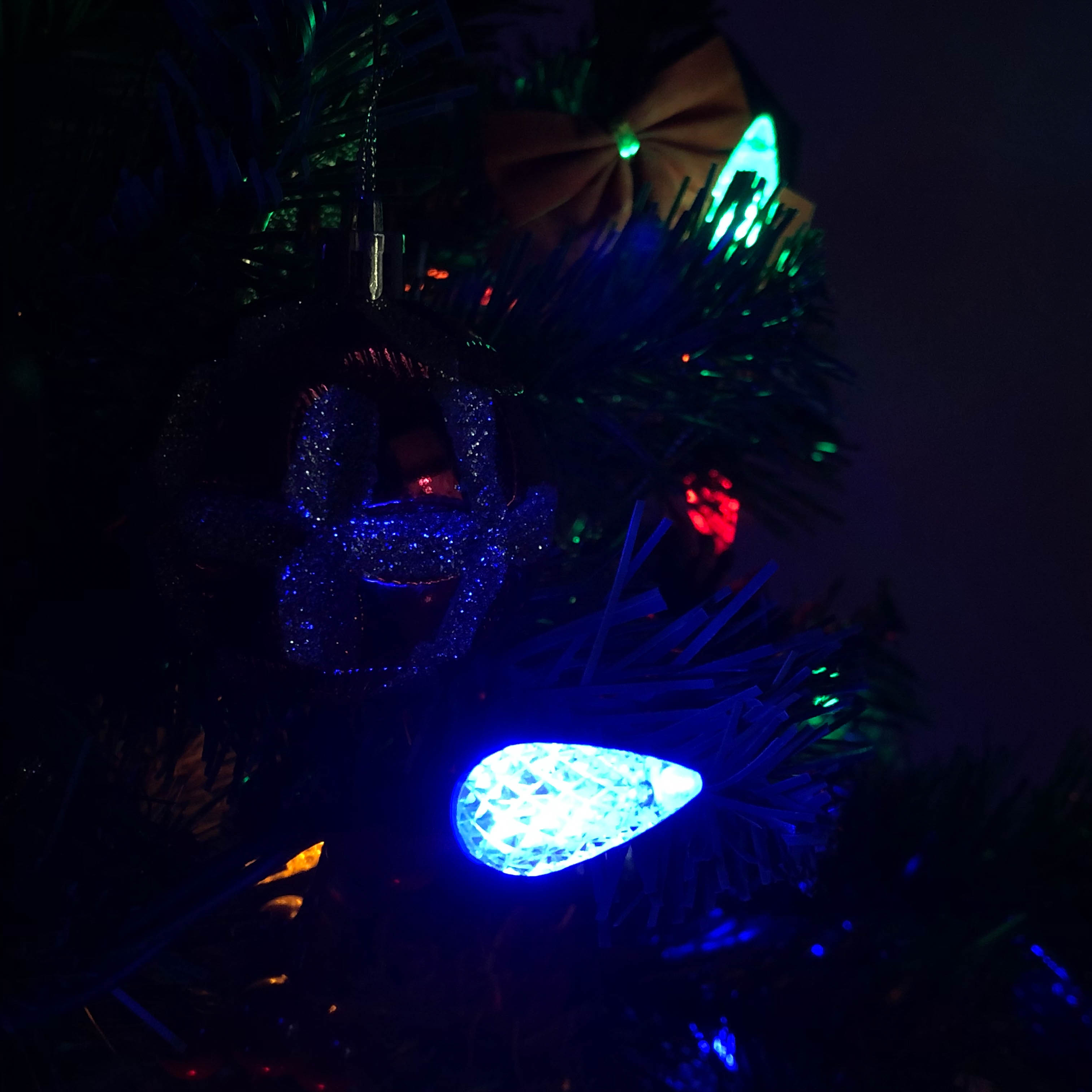 Luces de Navidad LED de fresa C6 impermeables múltiples UL