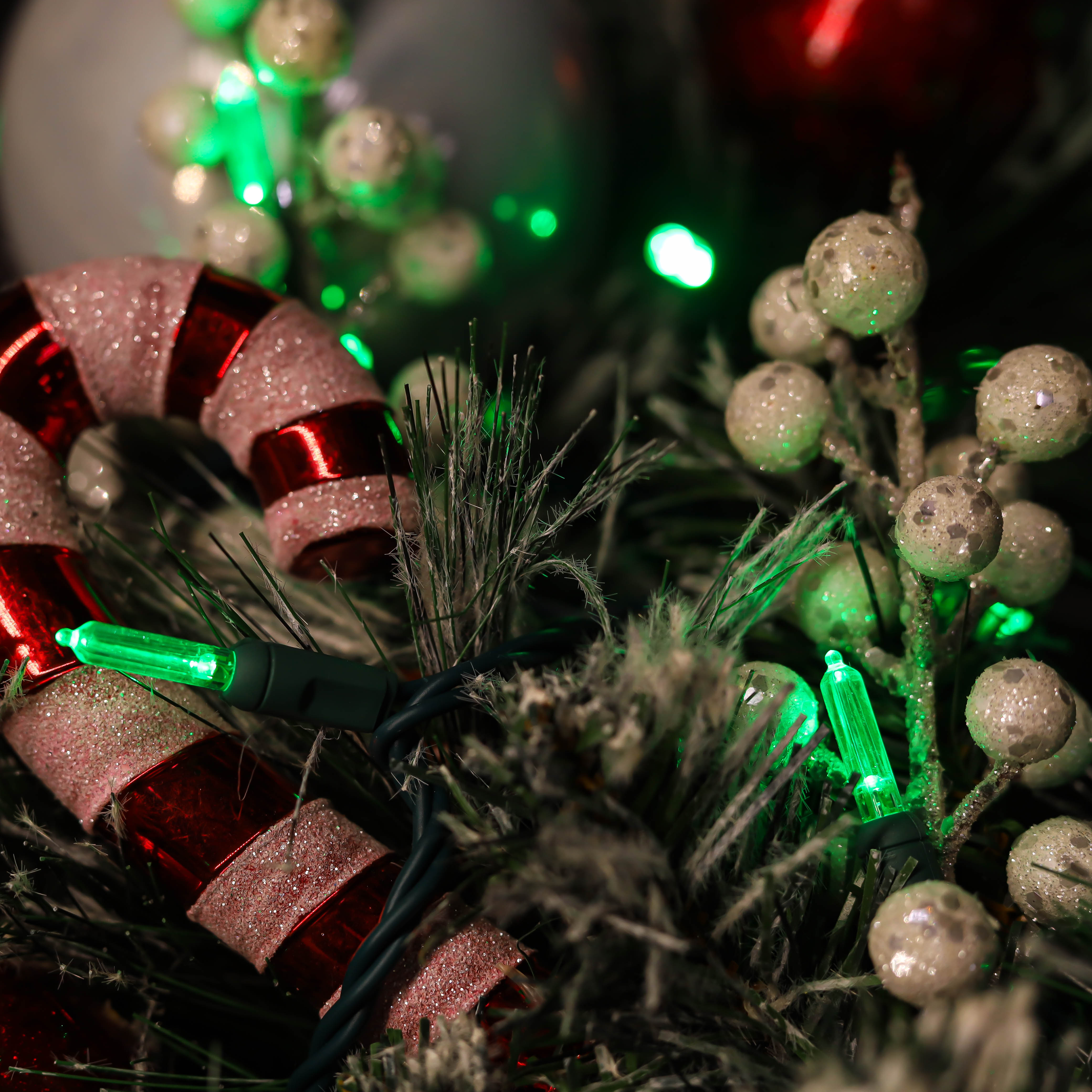 UL T5 luces de cuerda LED de Navidad verde