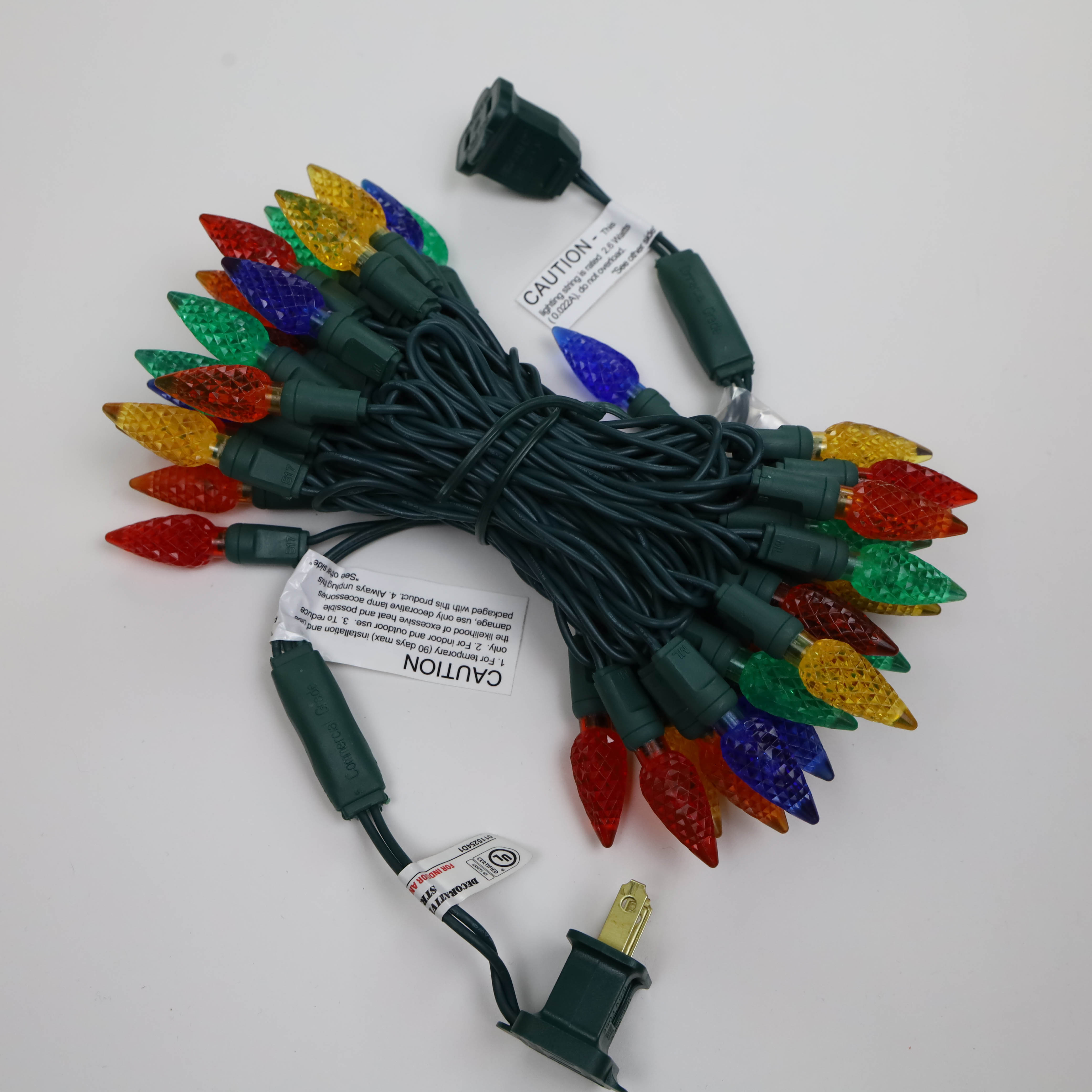 Luces de Navidad LED de fresa C6 impermeables múltiples UL