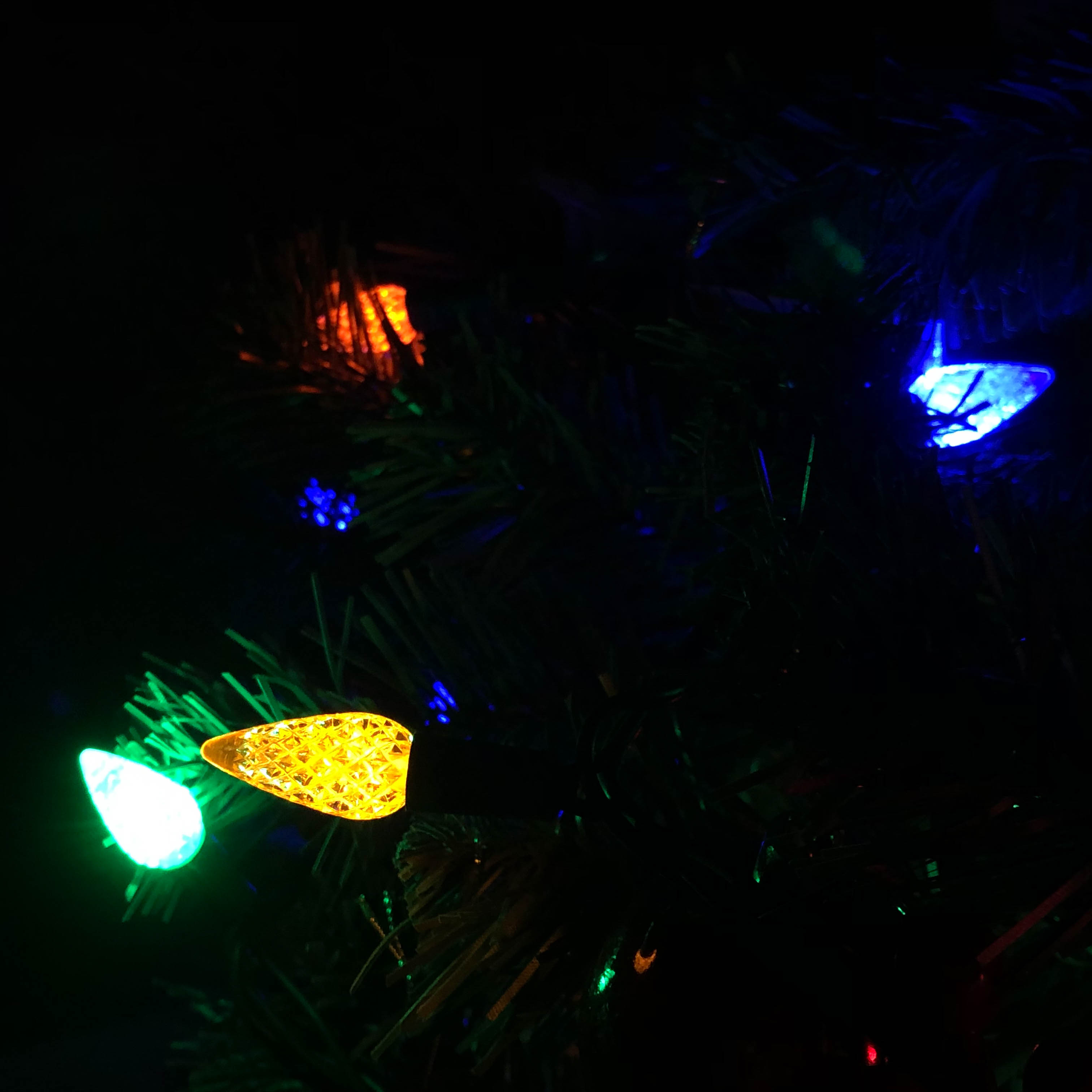 Luces de Navidad LED de fresa C6 impermeables múltiples UL