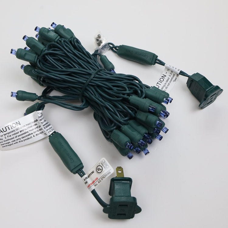 La mini secuencia LED granangular de 5MM enciende el sistema azul de la luz de la Navidad de la UL al aire libre