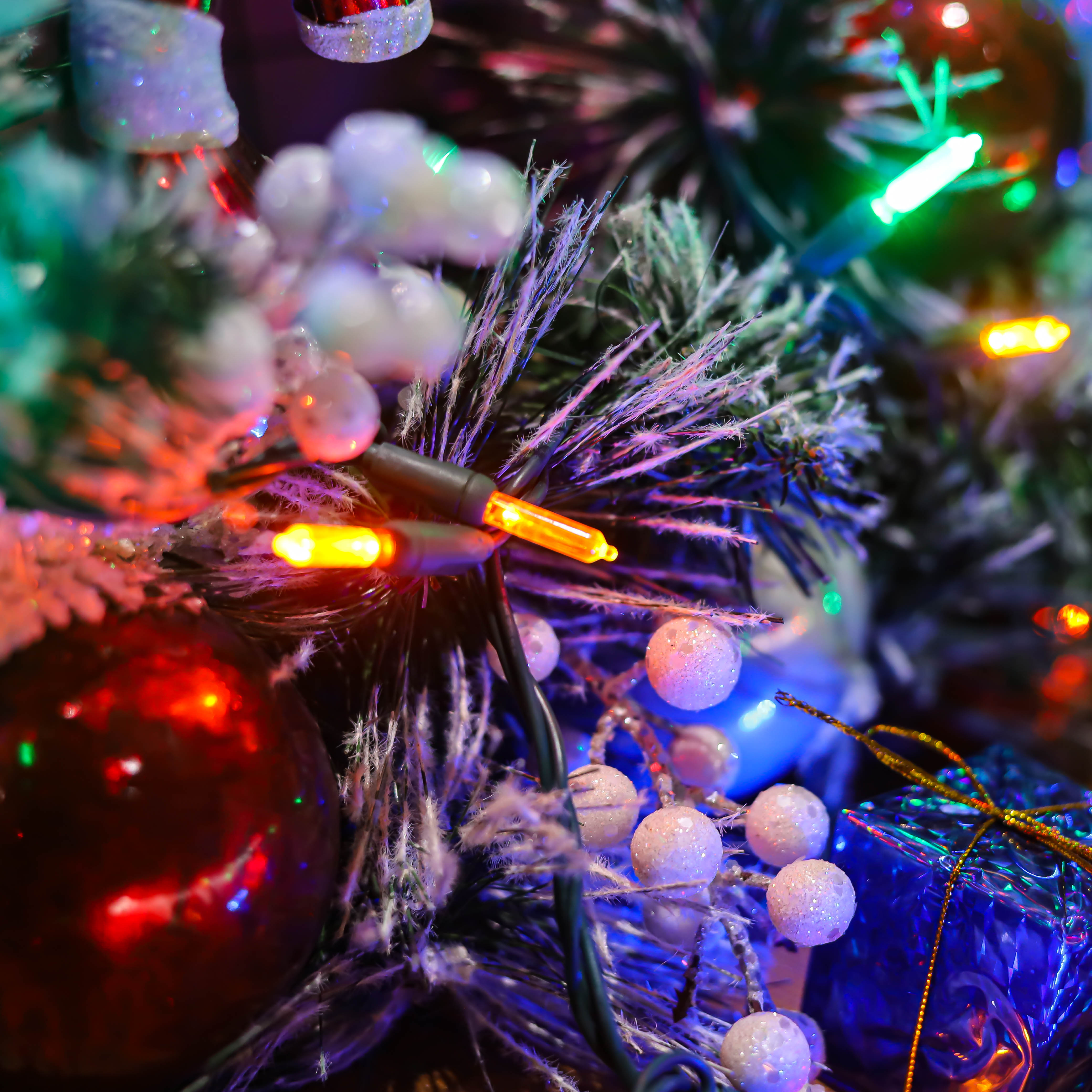 La secuencia multi de las luces de la Navidad de la UL T5 LED enciende la prenda impermeable determinada de la luz del alambre verde al aire libre