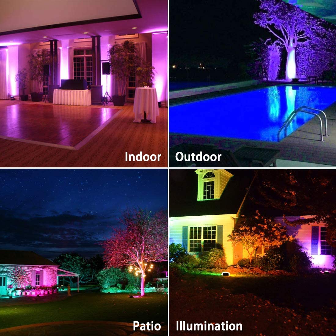 Luces de inundación LED RGB de 35W