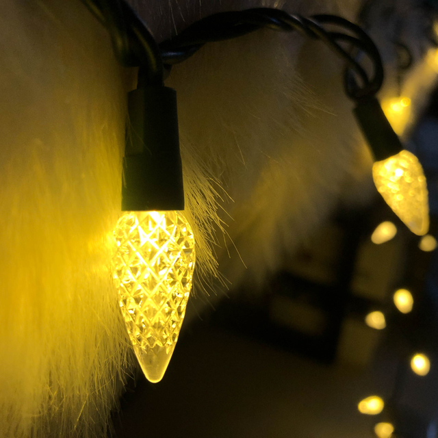 UL C6 Luces LED de fresa blanca cálida