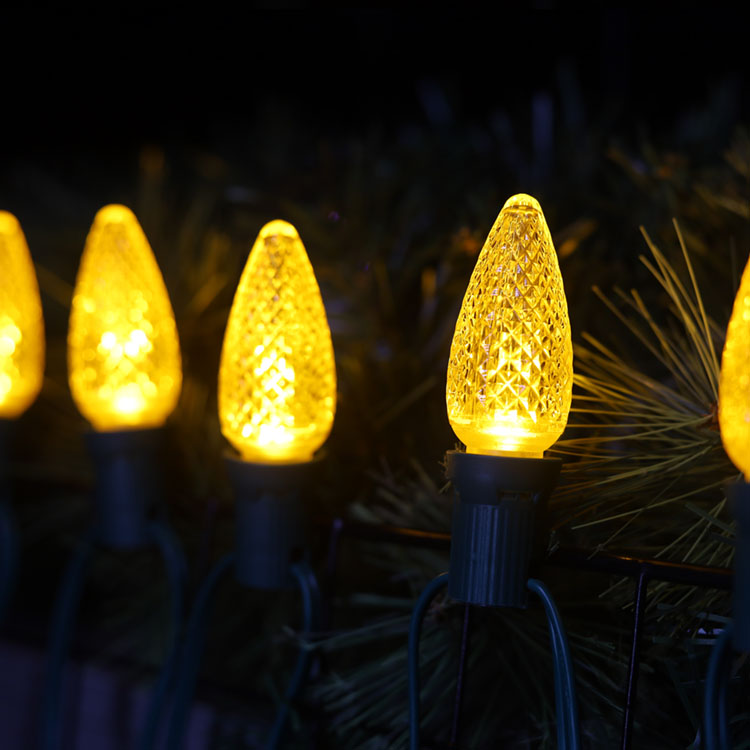 Bombillas LED de repuesto amarillas UL C9 Minleon 