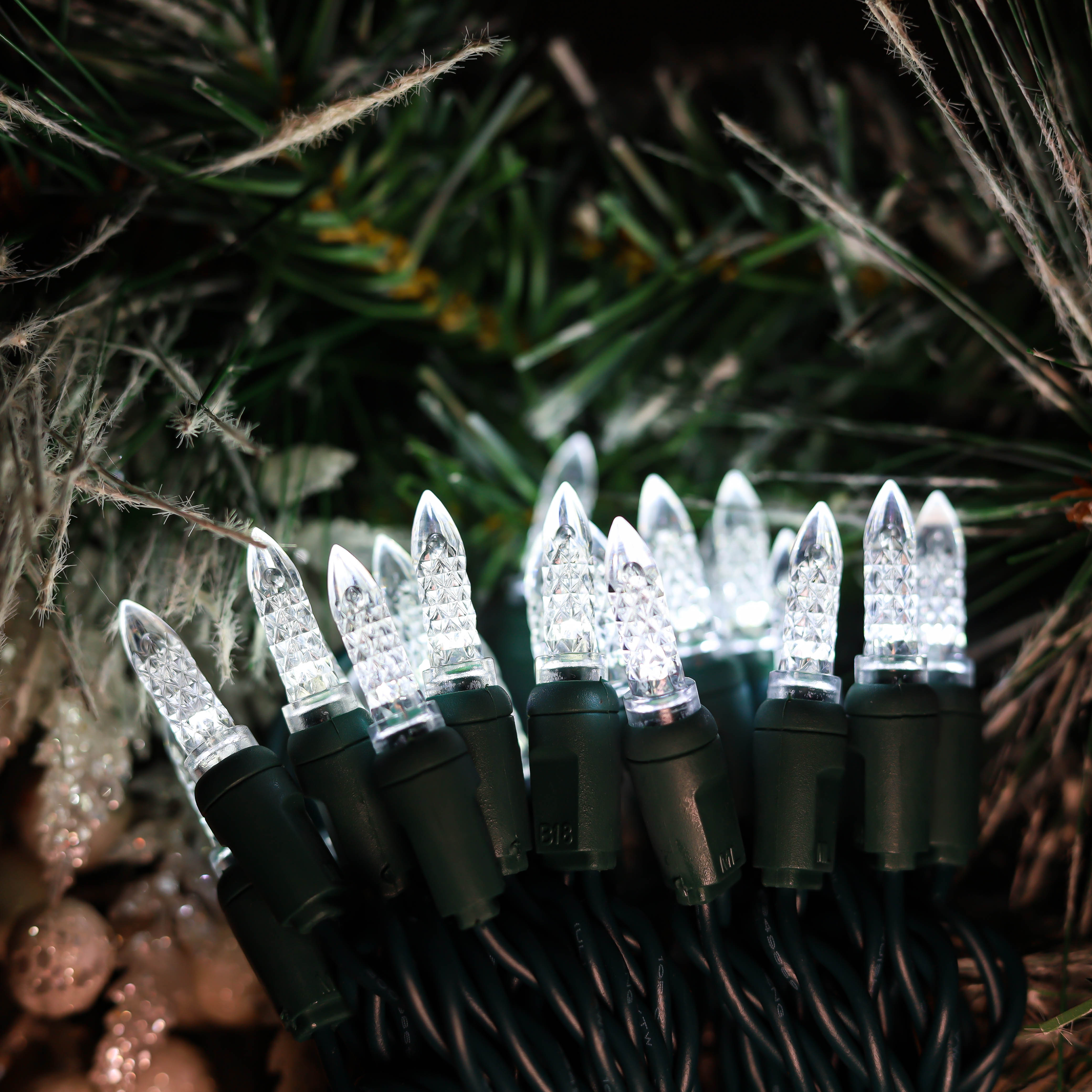 M5 ul luces LED de Navidad blanca fría