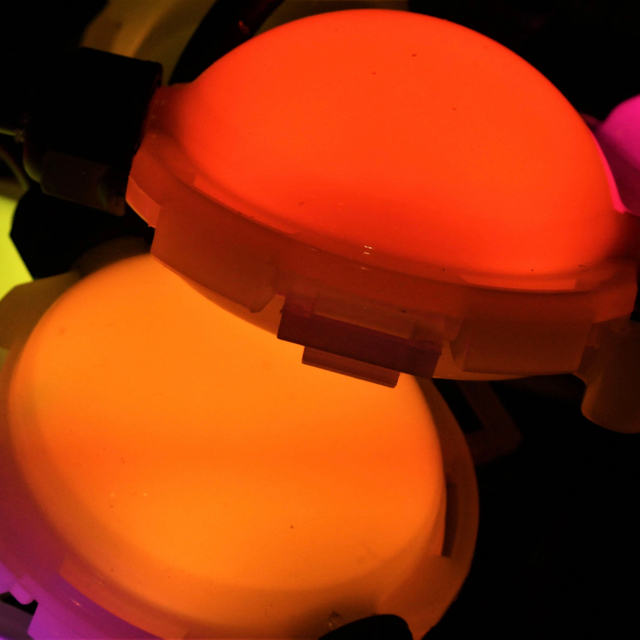 Luz de píxel de cúpula RGB impermeable de 24 V