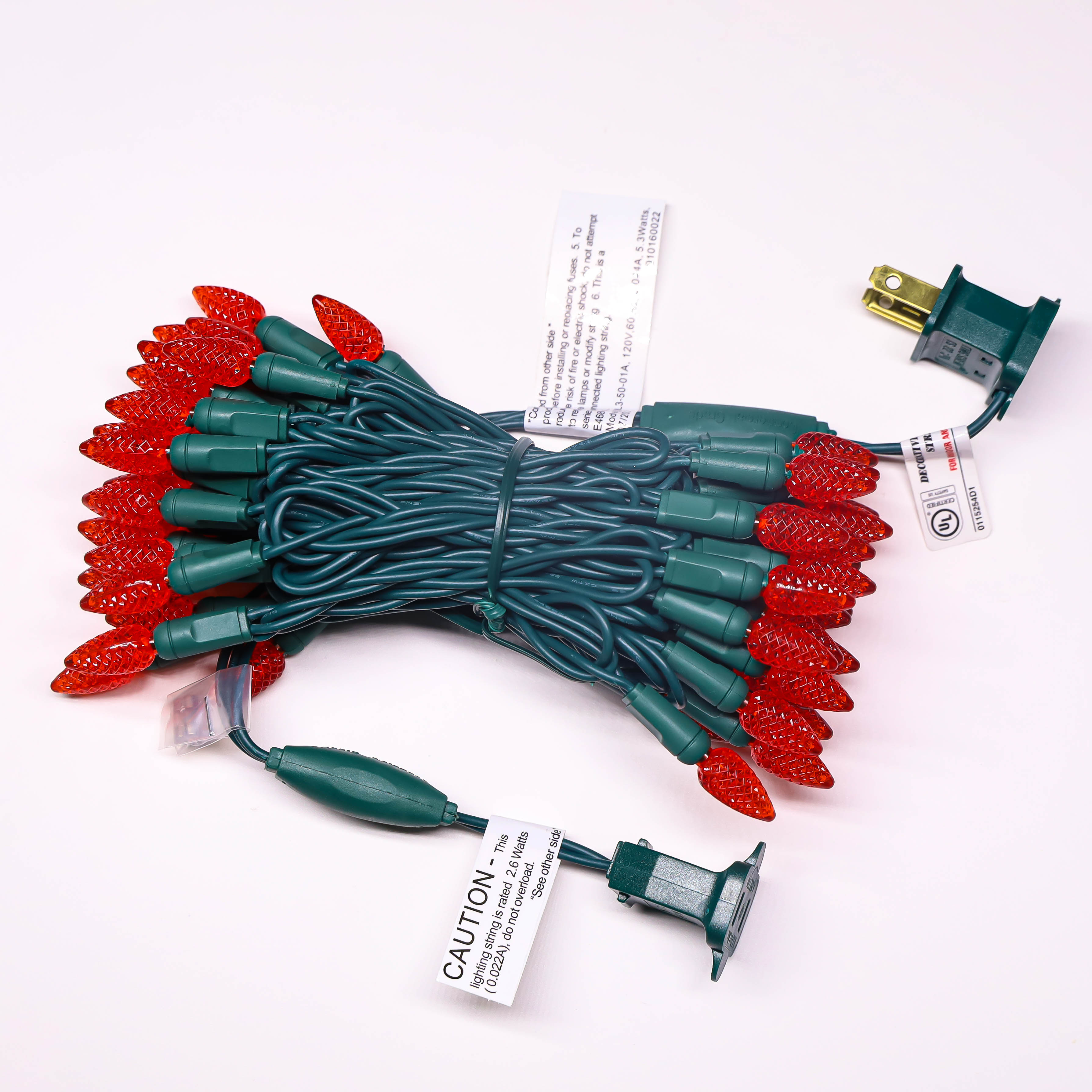 Luces LED de Navidad de 120V ul Red C3 de Navidad