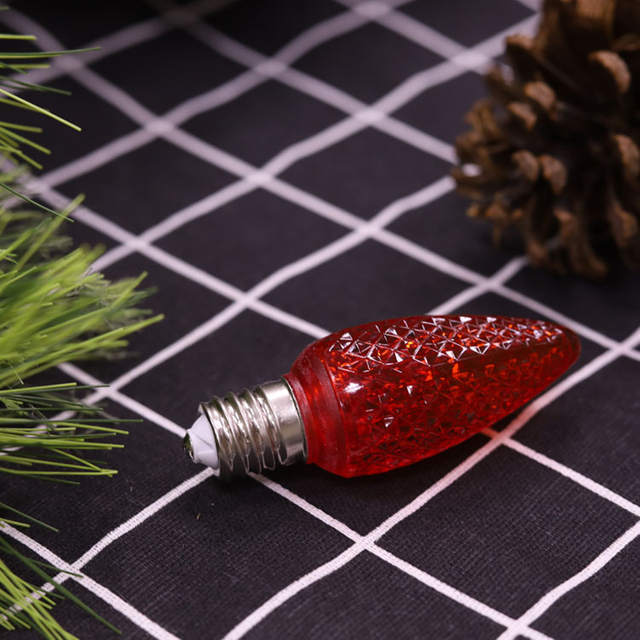 Bombillas LED de repuesto navideñas Minleon C9 LED rojo 