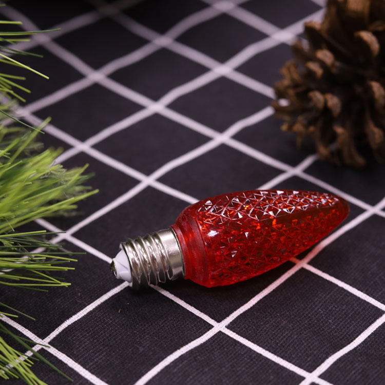 Bombillas LED de repuesto navideñas Minleon C9 LED rojo 