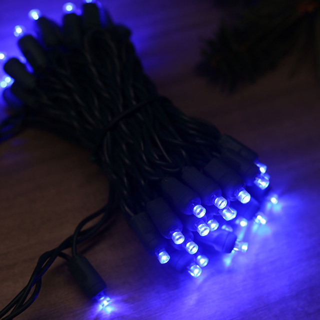La mini secuencia LED granangular de 5MM enciende el sistema azul de la luz de la Navidad de la UL al aire libre