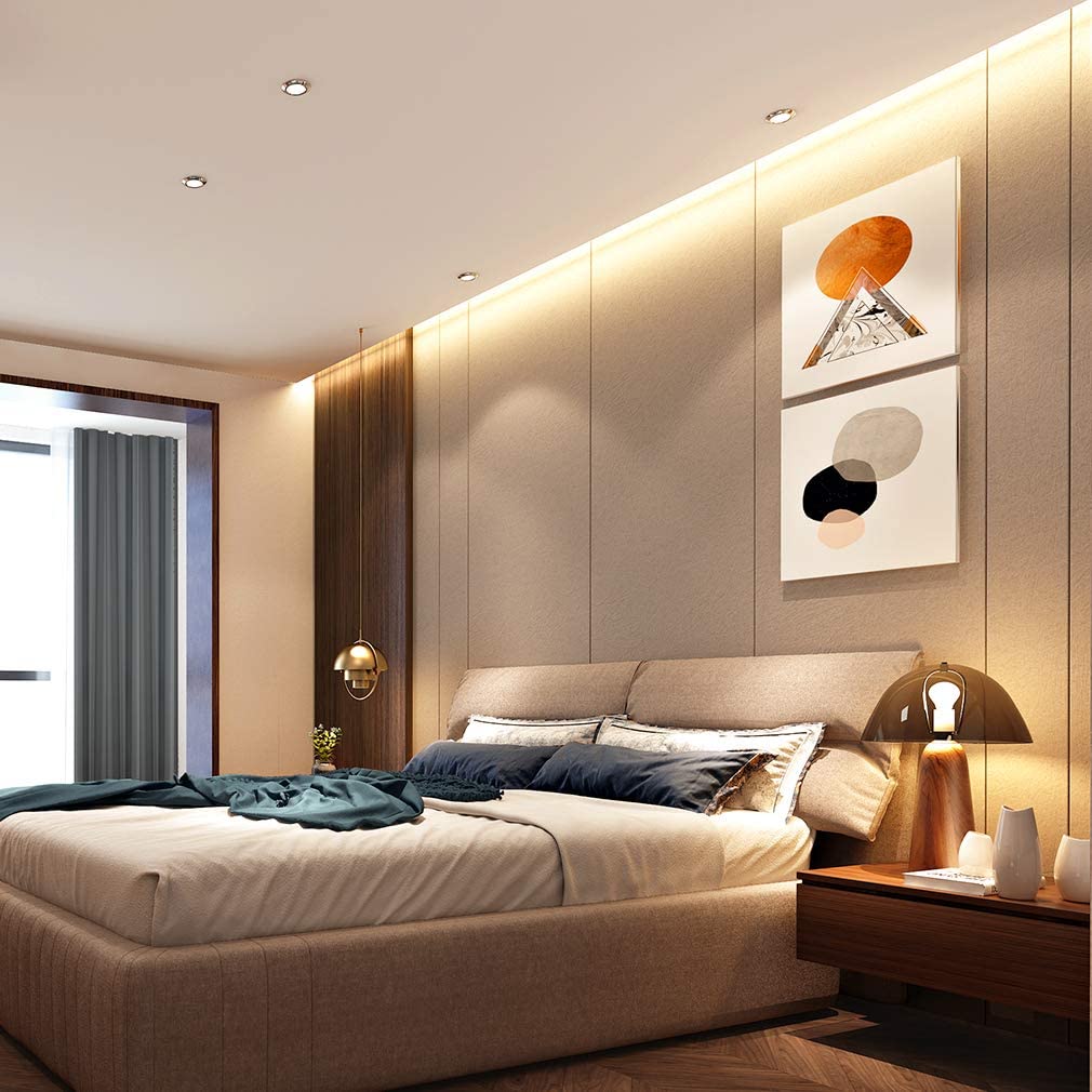 Cuerda de luz de neón blanca cálida de 12 V