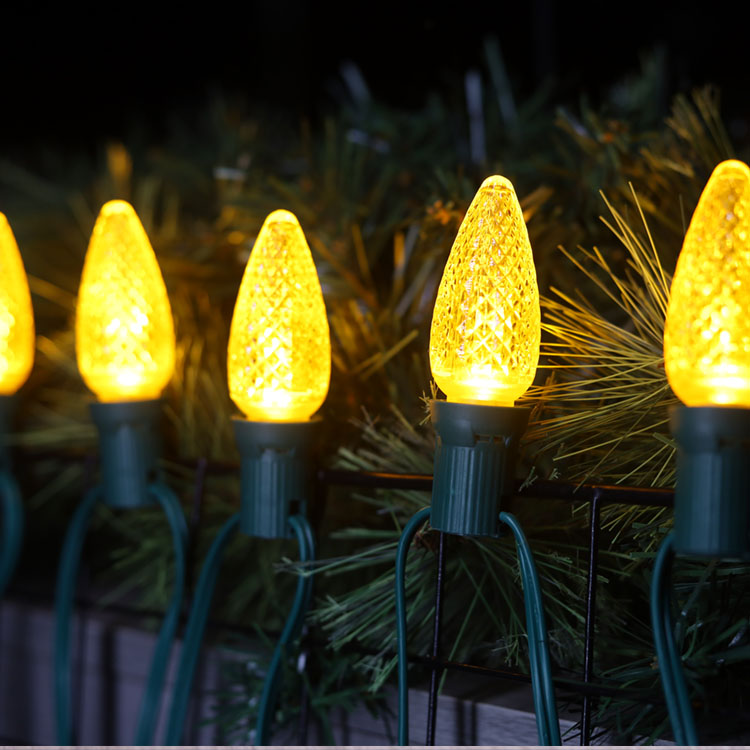 Bombillas LED de repuesto amarillas UL C9 Minleon 