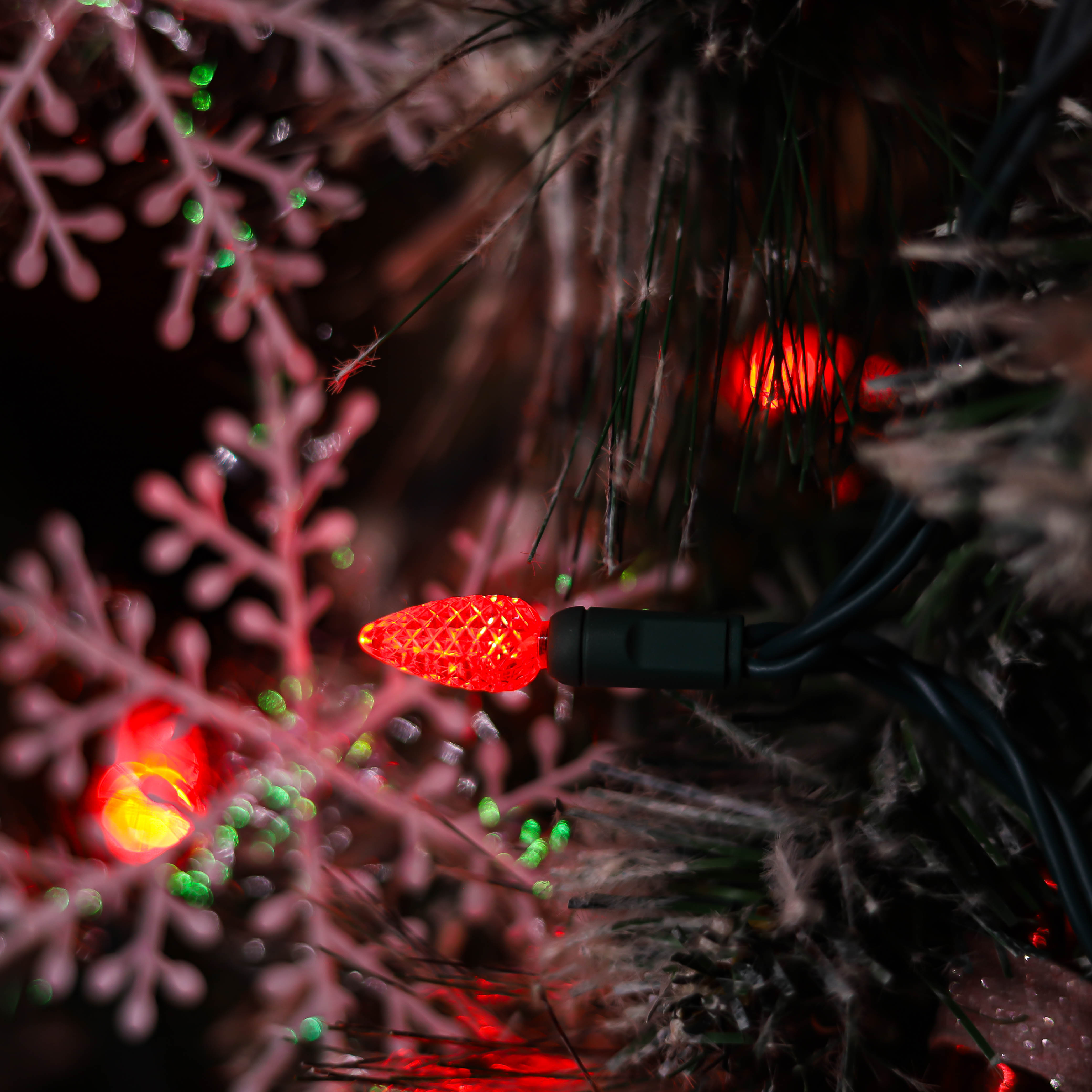 Luces LED de Navidad de 120V ul Red C3 de Navidad