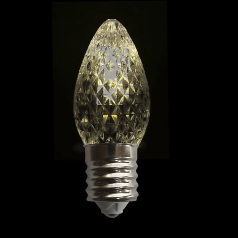 Bombilla LED C7 con parpadeo facetado