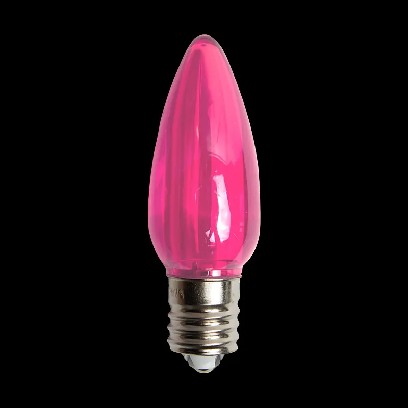 Bombilla LED C9 Transparente Rosa
