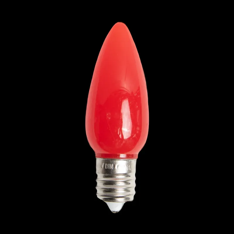 Bombilla LED C9 Opaca Roja