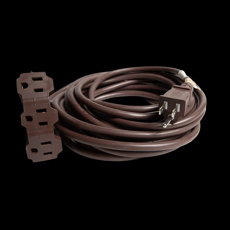 Cable de extensión de triple grifo de 6′ – Marrón