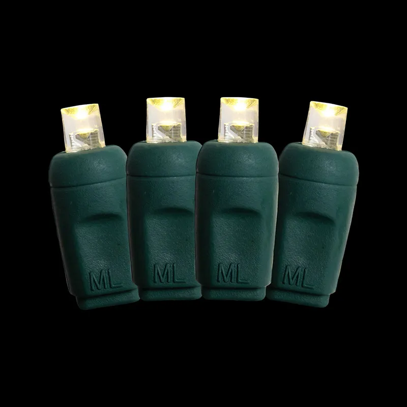 la mini secuencia granangular de 5MM LED enciende uso al aire libre de la secuencia blanca caliente de la luz de la Navidad de la UL