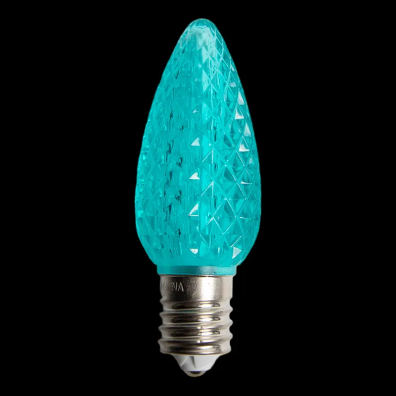 Bombilla LED facetada C9 V2 - Verde azulado