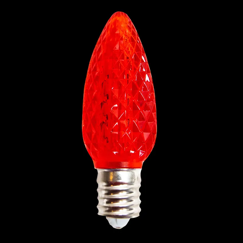 Bombillas navideñas LED comerciales E17 C9 rojas