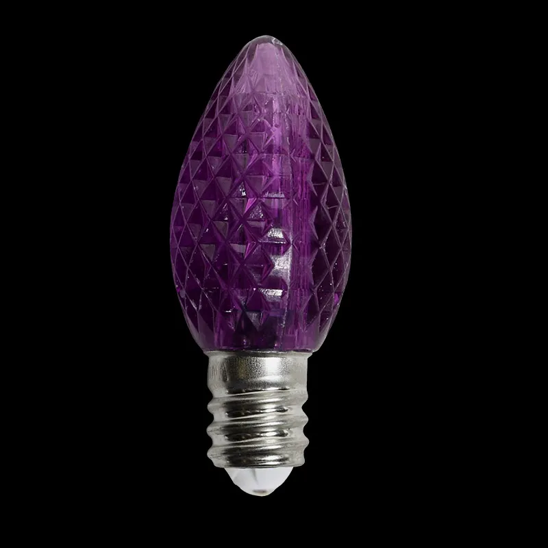 Bombilla LED Facetada C7 – Púrpura