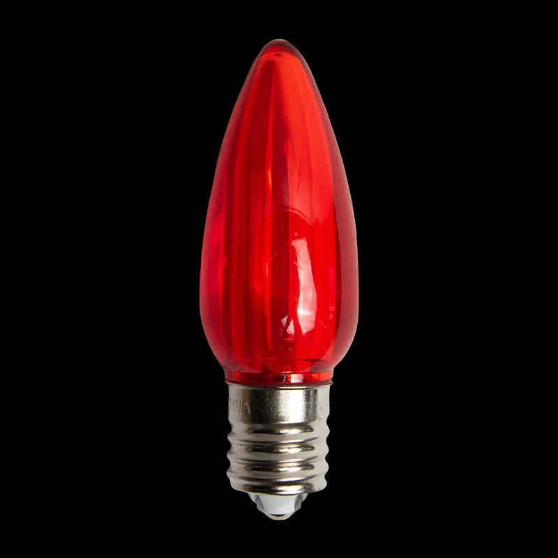 Bombilla LED C9 Transparente Roja
