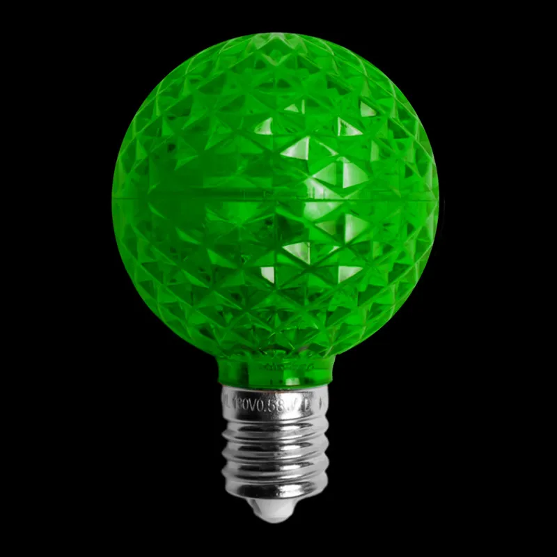 Bombilla LED Transparente G50 – Verde