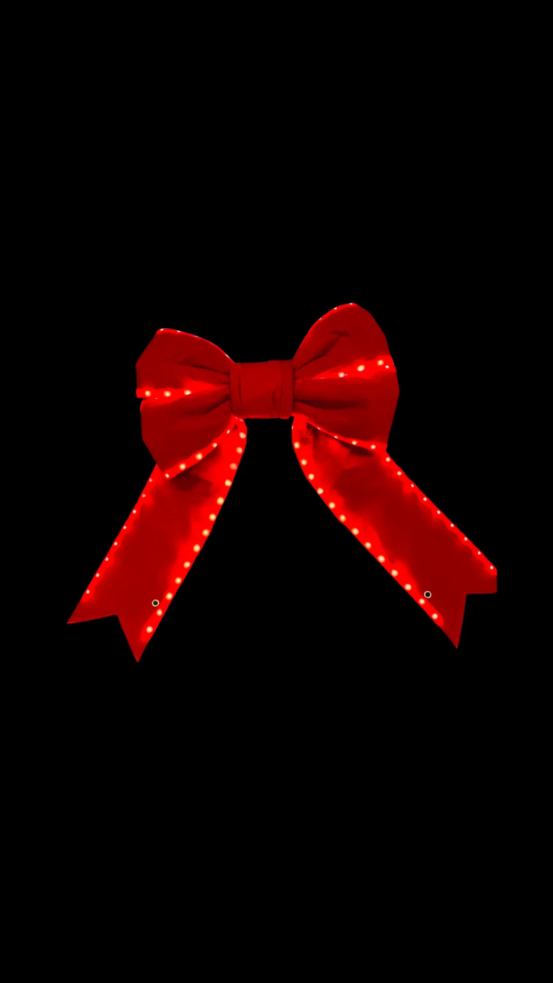 Lazo de terciopelo rojo preiluminado – 24″