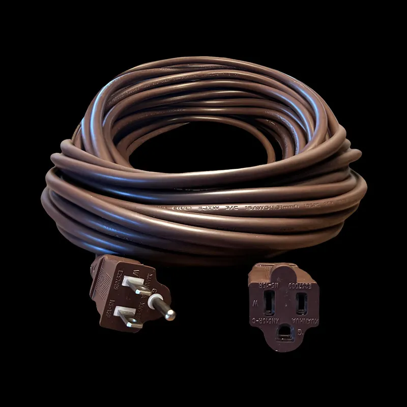 Cable de extensión de triple grifo de 24 ′ - Marrón
