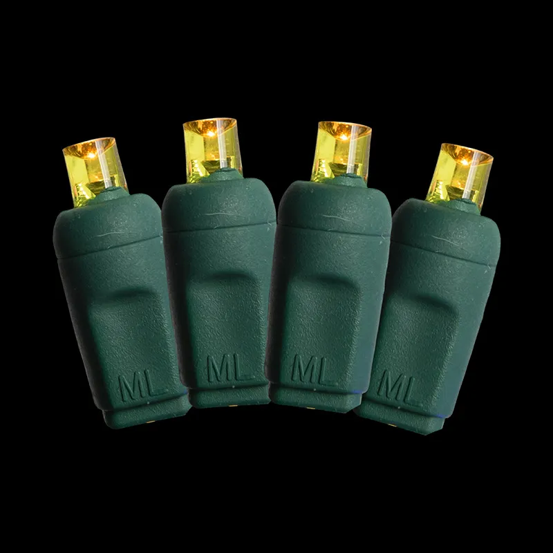 prenda impermeable al aire libre de las luces de la secuencia de la Navidad del amarillo LED de 50L los 5M M