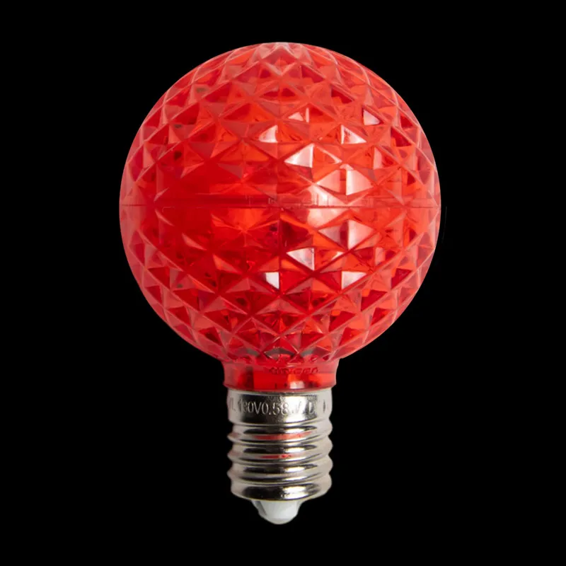 Bombilla LED G50 Transparente – Roja