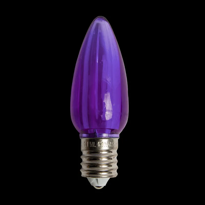 Bombilla LED C9 Transparente Púrpura