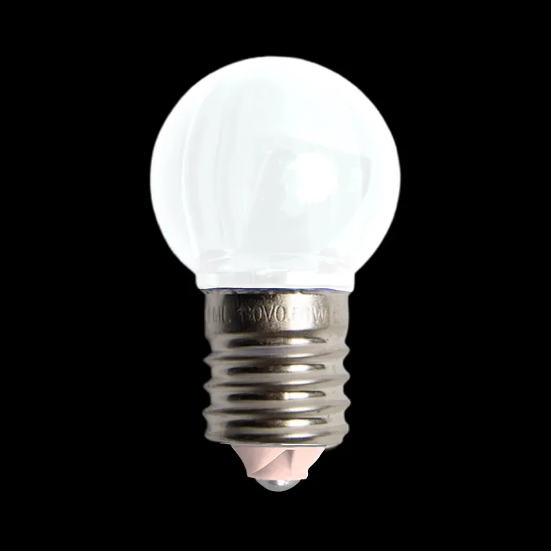 Bombillas LED de color blanco puro transparente liso 130V UL G30 E17