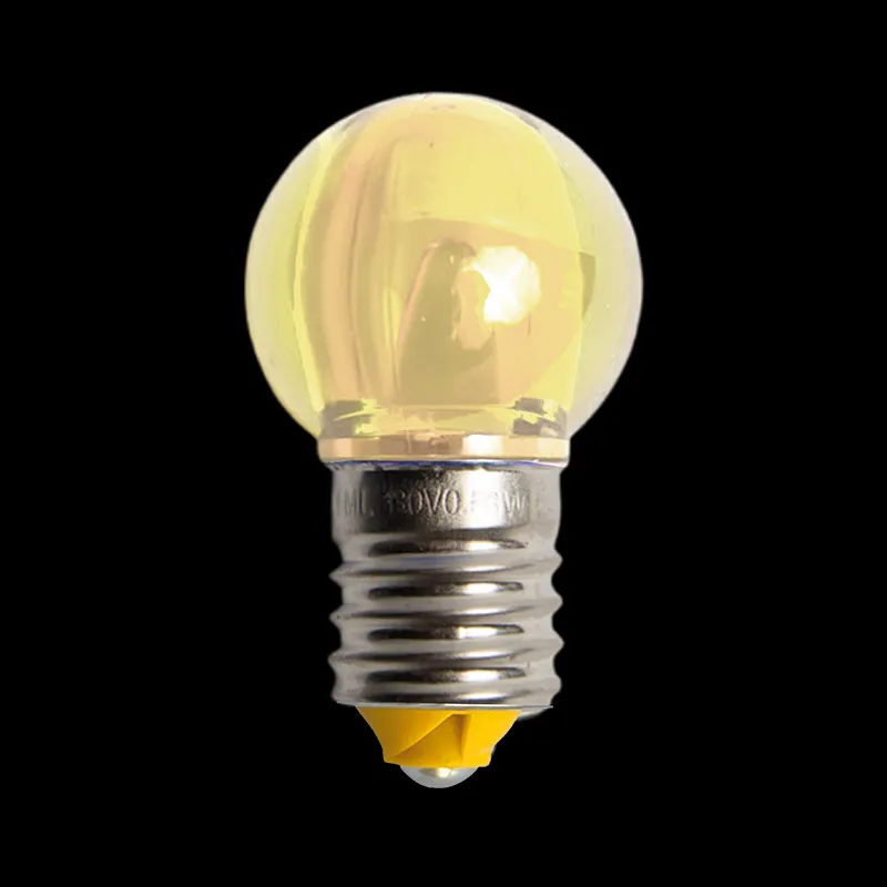 Bombillas LED de color blanco cálido y transparente liso UL G30 E17 de 130 V