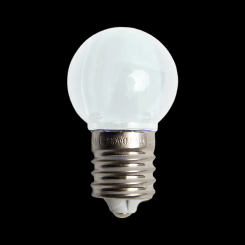 Bombillas LED de color blanco frío, transparentes y lisas, 130V UL G30 E17