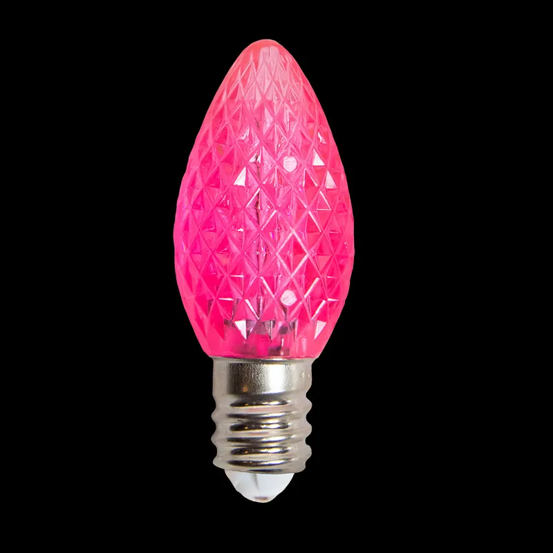 Bombilla LED Facetada C7 – Rosa