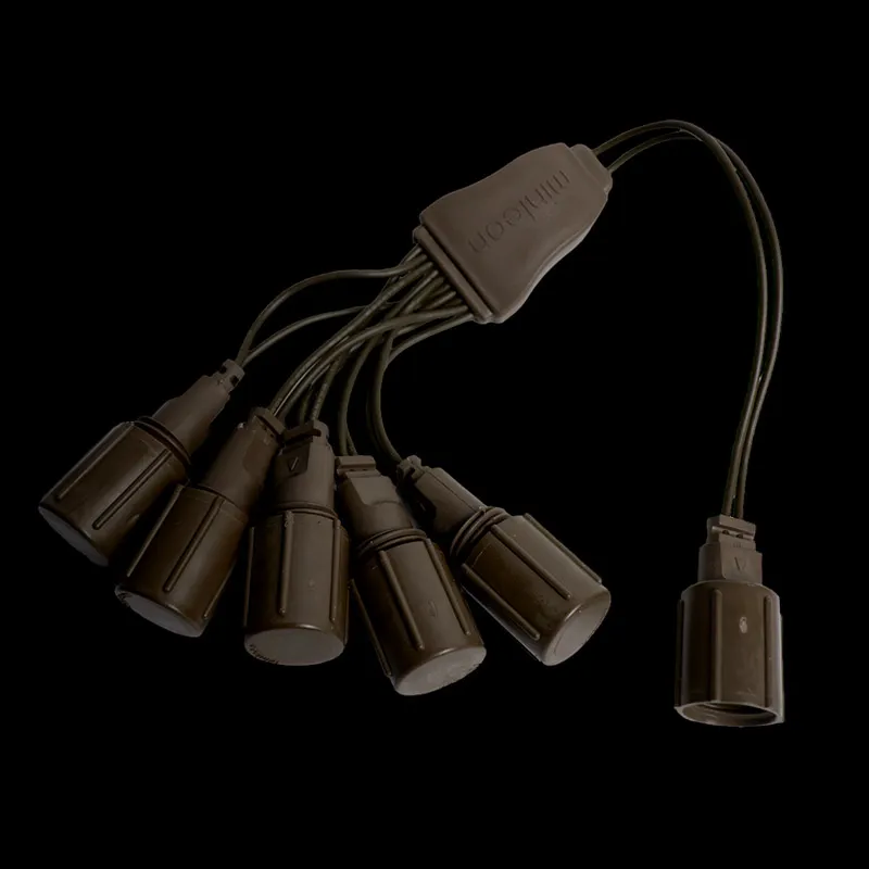 Divisor coaxial de 5 vías – Marrón