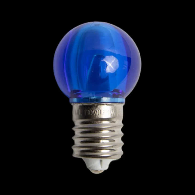 Bombillas LED azules transparentes lisas 130V UL G30 E17
